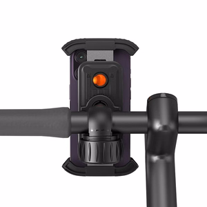 Telefono laikiklis dviračiui Baseus QuickGo Series Bike Phone Mount Cluster juodas C40561500113-00