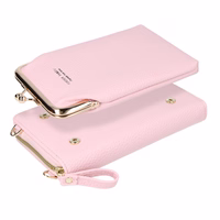 Megztas maišelis telefonui GCW01 šviesiai rožinis