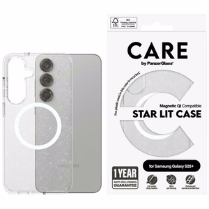 CARE by PanzerGlass Flagship Urban Combat StarLight White QI dėklas telefonui Samsung Galaxy S25+ - skaidrus