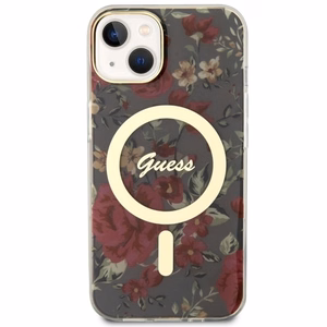 Guess Flower Dėklas telefonui žalias Magnētinis