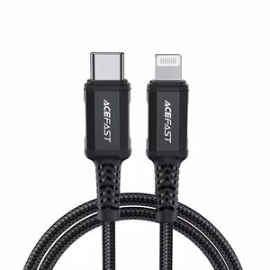 Acefast C4-01 Lightning - USB-C PD кабель 30W 3A 480Mb/s 1.8m - чёрный