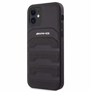 AMG odinis dėklas su įspaustomis linijomis iPhone 12 mini - juodas