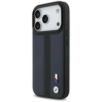 BMW M Perforated Stripe Logo MagSafe Case for iPhone 17 Pro - Navy Blue