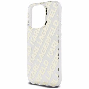 Karl Lagerfeld IML Fullover Logo dėklas telefonui iPhone 15 Pro Max - auksinis