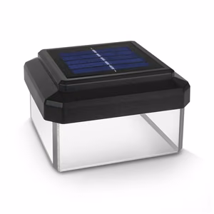 GreenBlue GB128 – 100×100 mm saulės energijos LED šviestuvas tvoros stulpui su sutemų jutikliu