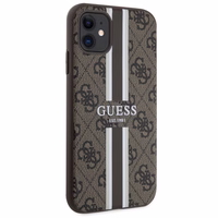 Guess GUHMN61P4RPSW iPhone 11 / Xr rudas/rudas kietas dėklas 4G Printed Stripes MagSafe