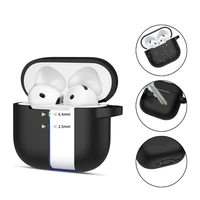 Tech-Protect silikoninis dėklas su kabliuku AirPods 4 - juodas