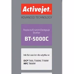 Activejet AB-5000C – žydro rašalo buteliukas, pakeičia Brother BT-5000C, 50 ml, Supreme, 5000 puslapių