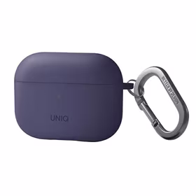 Uniq Nexo dėklas AirPods Pro 2 + ausų kabliukai - violetinė