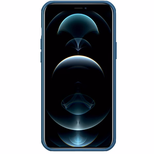 Nillkin Super Frosted Shield Pro dėklas, skirtas iPhone 13 Pro Max, patvarus, mėlynas
