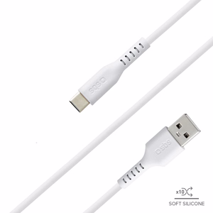 SBS TECABLEMICROC15W USB-A - USB-C kabelis 1,5 m - baltas