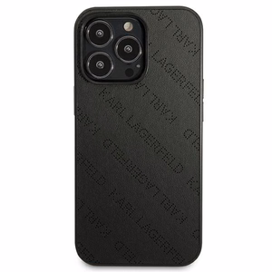 Karl Lagerfeld Perforuotas dėklas telefonui iPhone 13 Pro Max 6.7" - juodas