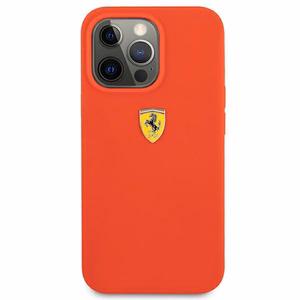 Ferrari FESSIHCP13XRE iPhone 13 Pro Max 6.7" kietas silikoninis dėklas raudonas/raudonas