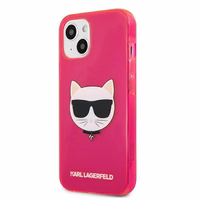KARL LAGERFELD KLHCP13SCHTRP IPHONE 13 MINI 5.4 "rožinis/rožinis dėklas GLITTER CHAPETTE FLUO