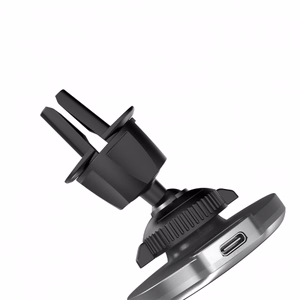 Automobilinis laikiklis Dudao F13XS juodas (15W / suderinamas su Magsafe) (magnetinis / ventiliacijos grotelės)