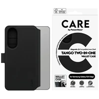 CARE by PanzerGlass Feature Tango 2in1 piniginė Qi dėklas Samsung Galaxy S25 Edge - juodas