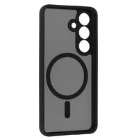 Pilnas matinės Mag dangtis telefonui Samsung Galaxy S25 - juodas