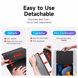 Dėklas Dux Ducis "Magi" Apple iPad 10.9 (2022) / iPad 11 (2025) juodas