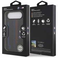 Dėklas telefonui BMW M Kevlar Lines & Logo MagSafe Case for iPhone Air - juodas
