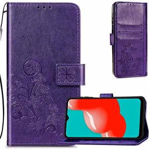 Чехол Flower Book Samsung A125 A12 M127 M12 фиолетовый