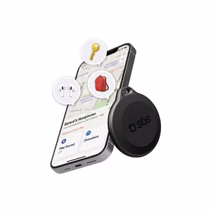 SBS Track My Circle водонепроницаемый локатор IP65 совместимый с Apple Find My - черный