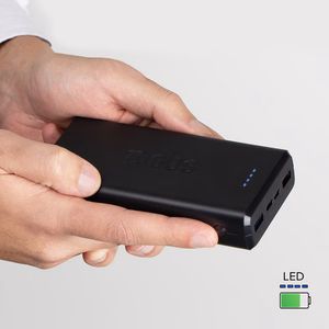 Išorinė baterija Puro Fast 20000 mAh 2x USB-A + 1x USB-C - juoda