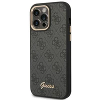 Guess GUHCP14XHG4SHK iPhone 14 Pro Max 6.7" juodas / juodas dėklas telefonui (m) 4G su vintagine aukso logotipo dizainu