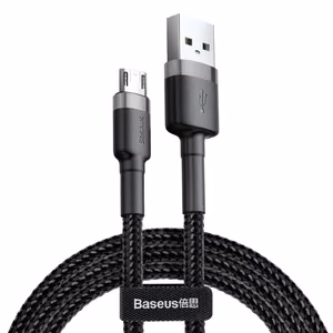Baseus Cafule CAMKLF-HG1 USB - micro USB kabelis, 2A, 3 m, juodai pilkas