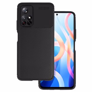 Vennus Carbon Elite dėklas telefonui Xiaomi Redmi Note 11 5G/Note 11S 5G/Poco M4 Pro 5G juodas