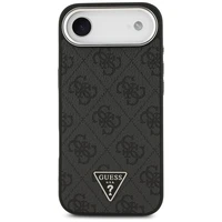 GUESS dėklas telefonui (m) IPHONE 17 Air suderinamas su MagSafe PU 4G W/Triangle Logo SL - juodas