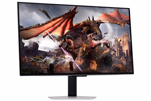 Samsung G80SD monitorius 81,3 cm (32") 3840 x 2160 pikselių 4K Ultra HD OLED sidabrinis