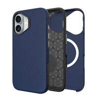 Dėklas Perfectionists Triangle Mag Case Apple iPhone 16 Plus tamsiai mėlynas
