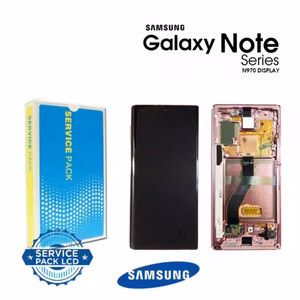 Ekranas skirtas Samsung N970 Note 10 su rėmeliu / Aura Pink / (Service Pack)