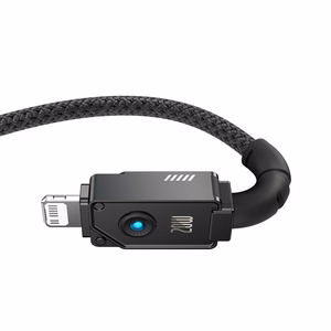 Baseus Unbreakable USB-C į Lightning laidas 1 m, 20W, juodas