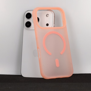 Tel Protect Mist Matte Magsafe dėklas Iphone 17 Pro Max rožinis oranžinis