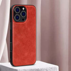 Telefono dėklas X-Level Earl III Collection skirtas Apple iPhone 16 Pro raudonas