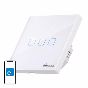 SONOFF TX išmanusis sieninis jungiklis T2EU3C, Wi-Fi, RF