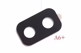 Samsung A605 A6+ 2018 kameros stikliukas su rėmeliu Black ORG