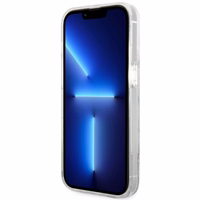 Guess GUHCP14LLCSGSGH iPhone 14 Pro 6.1" baltas kietas dėklas telefonui su skystu blizgučiu marmurinis