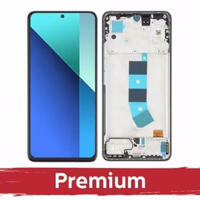 LCD ekranas suderinamas su Xiaomi Redmi 13 4G / Redmi 13 5G / Poco M6 4G juodas su rėmeliu OEM