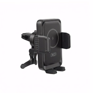 XO car holder WX046 with wireless inductive charger 15W black air vent