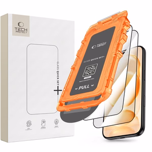 Tech-Protect Quick Set+ 2 vnt. grūdintų stiklų rinkinys, skirtas iPhone 18 Pro / 17 Pro