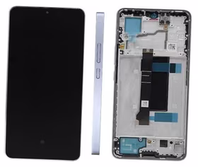 Ekranas Xiaomi Redmi Note 13 Pro 5G su lietimui jautriu stikliuku ir rėmeliu Aurora Purple (compatible with Poco X6 5G) originalus (service pack)