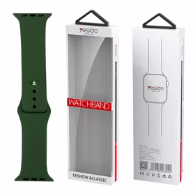 YESIDO WB44 SILIKONINIS DIRŽELIS FOR iWATCH S 38/40/41 (97+110) #43 ALFALFA