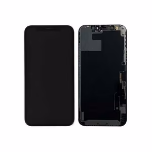 Ekranas Apple iPhone 12 / 12 Pro su lietimui jautriu stikliuku juodas originalus (8/10 naudotas / naudotas)