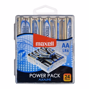 MAXELL šarminė baterija LR6 VALUE BOX, 24 vnt.