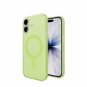 Puro Daylight Magnetinis suderinamas silikoninis dėklas telefonui iPhone 17 - permatomas žalias