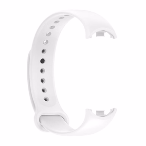 SILIKONINIS DIRŽELIS MI BAND 8/M8 (2). BALTAS