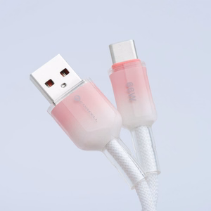 FORCELL F-ENERGY C352 kabelis USB A į Type C QC4.0 3A 66W Gradientinis 1 m baltas
