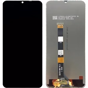 LCD ekranas Realme C51/C53/Narzo N53/Note 50/Note 60 su jutikliniu ekranu juodas ORG